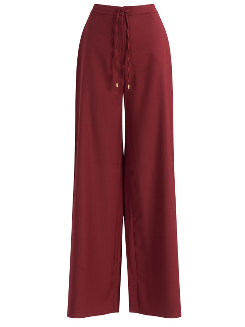 Pantalone Max Mara Studio Mstcrisma in lana rubino
