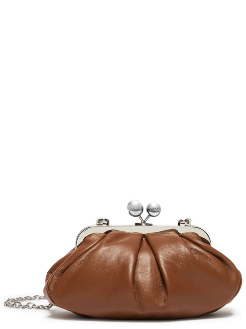 Borsa Weekend Max Mara Pasticcino Small in montone cuoio