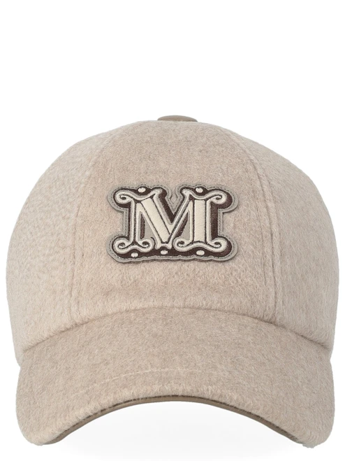 Cappello Max Mara Mxaordine in cachemire sabbia