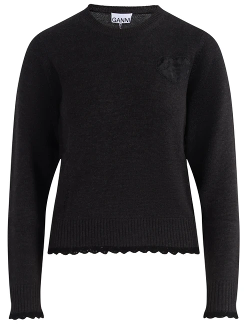 lace wool crewneck 1