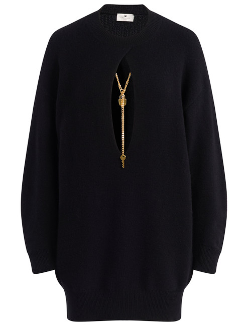 abito di maglia nero 1