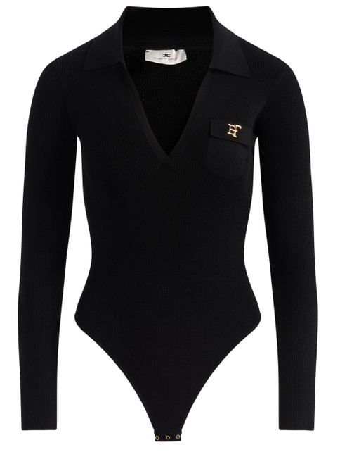 Body Elisabetta Franchi in maglia nera
