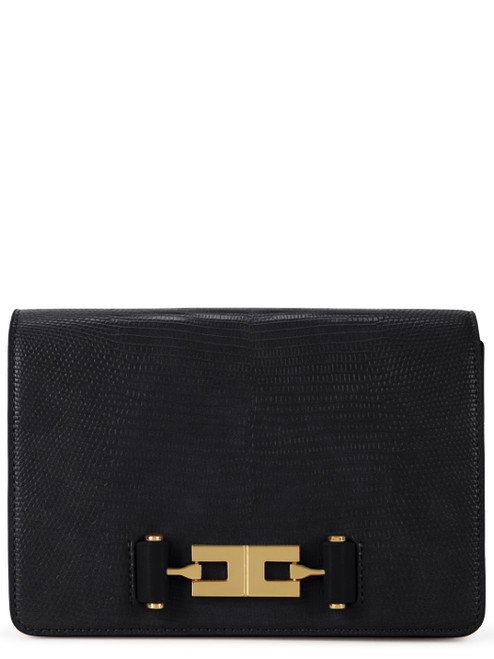 Borsa a tracolla Elisabetta Franchi in similpelle nera