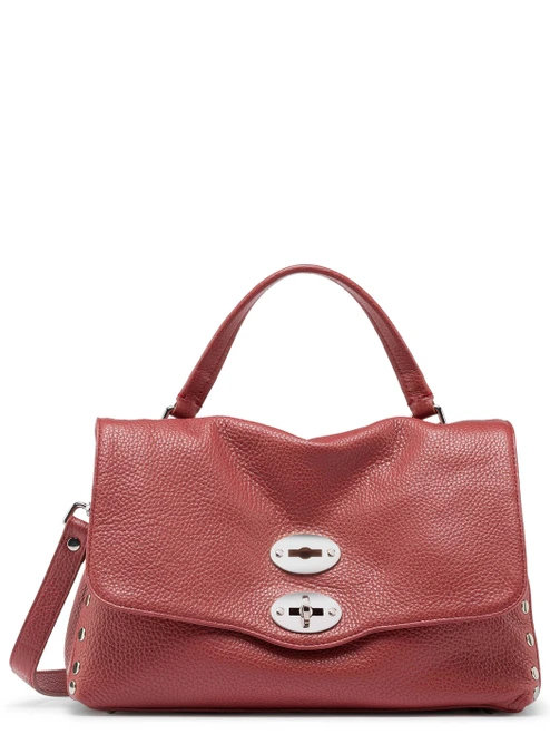 Borsa Zanellato Postina Daily S in pelle rosso Radicchio