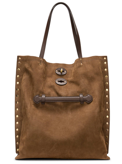 Borsa Zanellato 'A Spasso Jones M in nabuk marrone