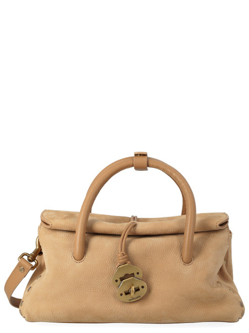 Borsa Zanellato Dotta Jones Small in nabuk beige