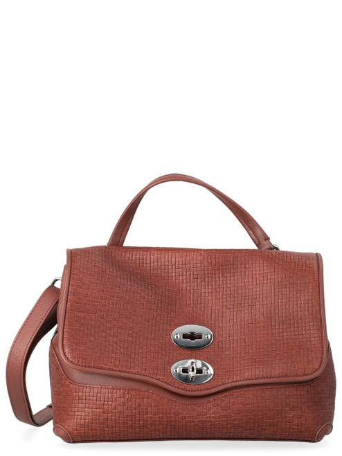 Borsa Zanellato Postina Cestaia S in pelle marrone