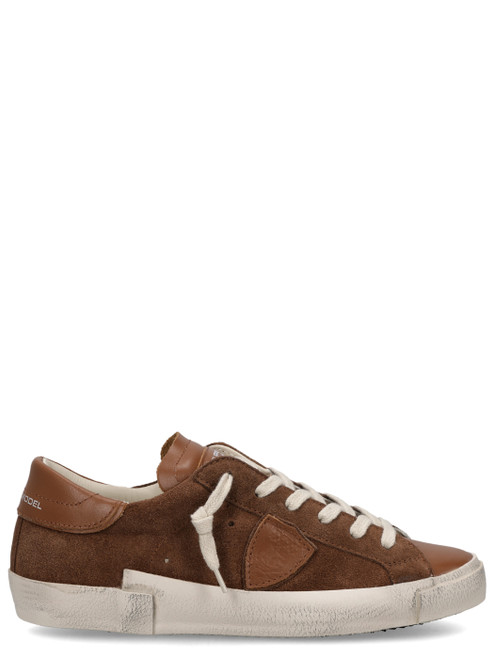 Sneaker Philippe Model Prsx in suede color cognac