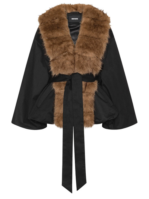 faux fur collar jacket 1