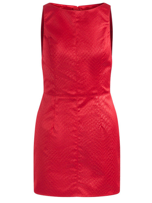 Mini abito Elisabetta Franchi in taffettà rosso