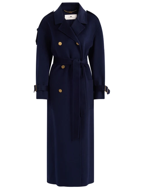 cappotto con cintura blu notte 1