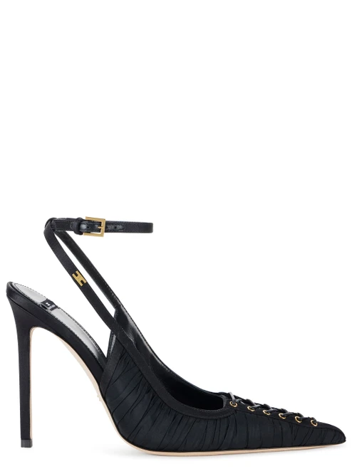Sandalo Elisabetta Franchi in nappa nero