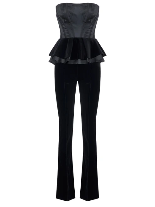 tuta donna nero 1