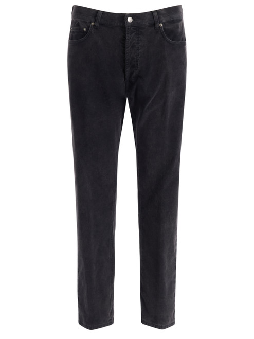 Pantaloni Dondup Yui in velluto grigio antracite