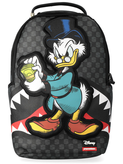 Zaino Sprayground Scrooge Counting in pelle vegana nera