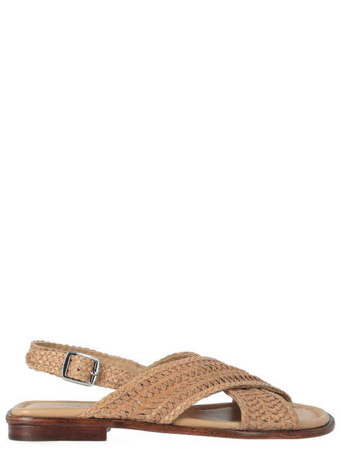 Sandalo Pons Quintana Tina in pelle color taupe