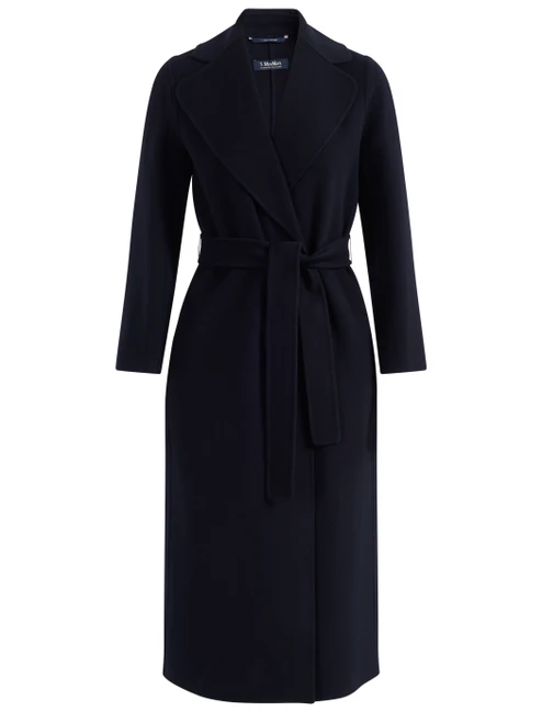 Cappotto 'S Max Mara Poldo in lana blu notte