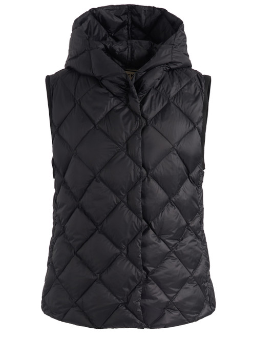 Gilet Weekend Max Mara Wkdgiochi in tela antigoccia nero
