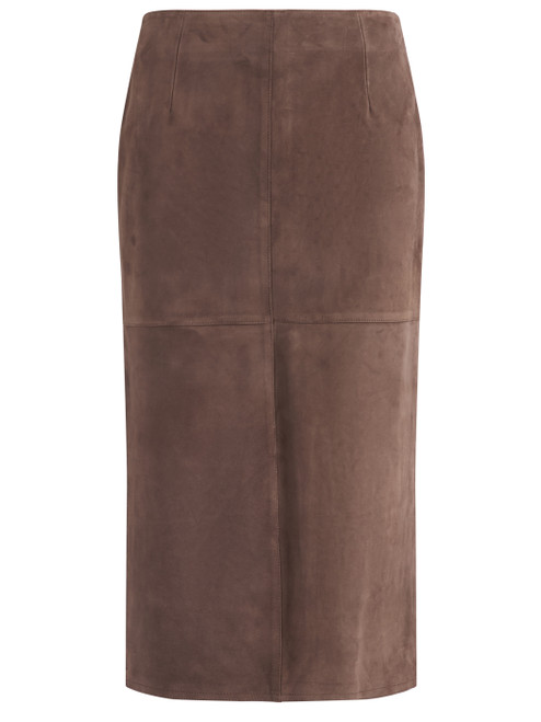 Gonna Weekend Max Mara Wkdpalmi in camoscio marrone