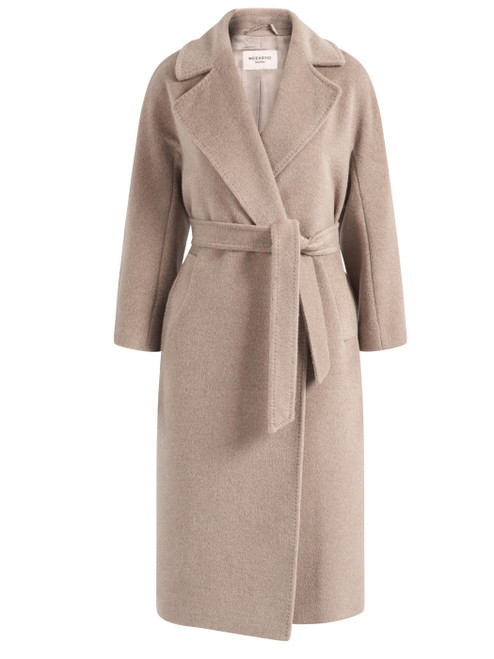 Cappotto Weekend Max Mara Wkdtempera in teddy color sabbia