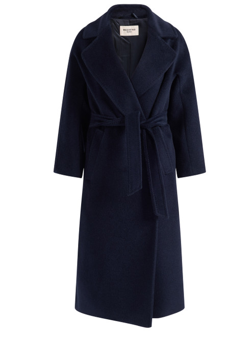 Cappotto Weekend Max Mara Wkdtempera in teddy blu