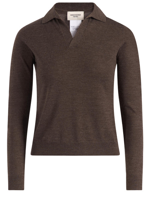 Polo Weekend Max Mara Wkdcappa in lana marron glasse' 