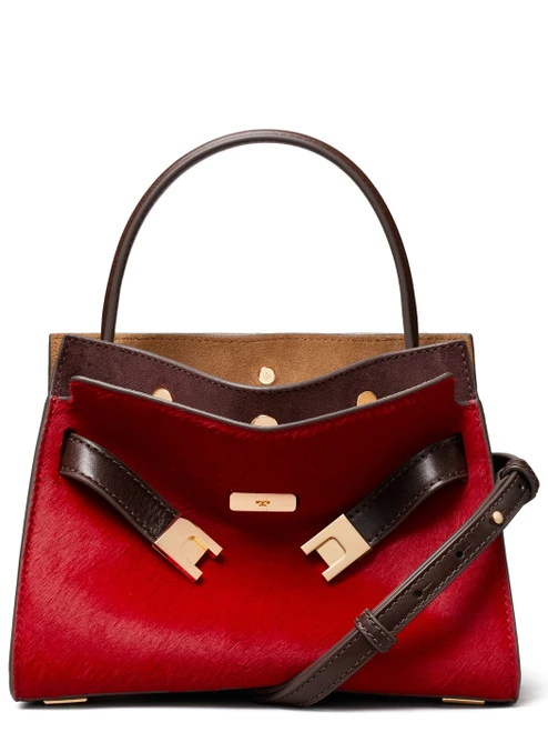 Borsa Tory Burch Lee Radziwill Petite in pelle rossa