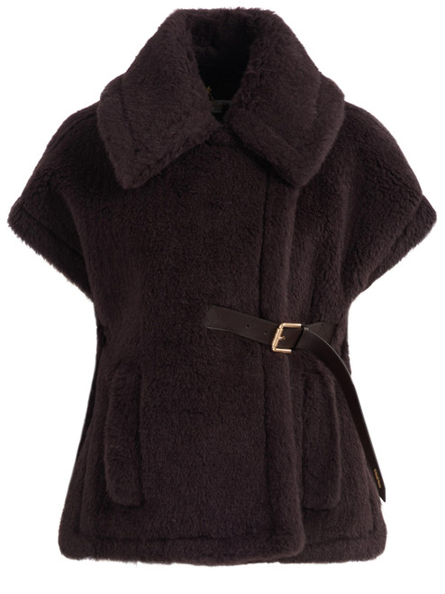Cappa Max Mara Newabavo01 in teddy marrone 