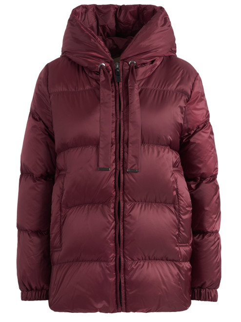 Piumino Max Mara The Cube Seia in tela antigoccia bordeaux