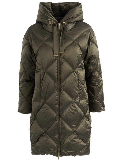 Piumino Max Mara The Cube Mtctrefe in tela antigoccia verde 