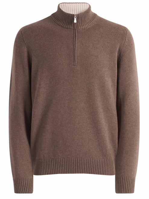 Maglione Gran Sasso in misto cashmere marrone chiaro