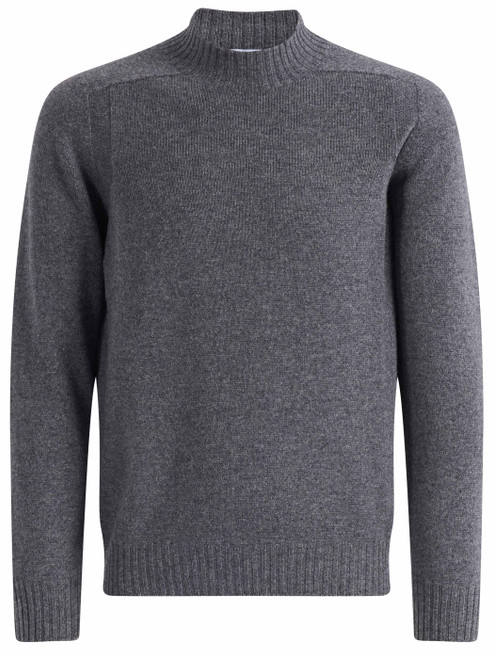 Maglione Gran Sasso in lana Super Geelong grigio