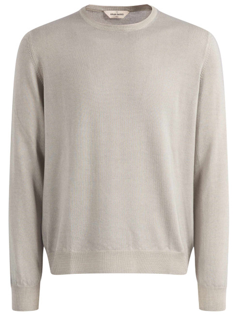 Maglione Gran Sasso in lana merinos extrafine grigia
