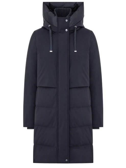 Piumino Duno Charlene in lana tecnica color navy
