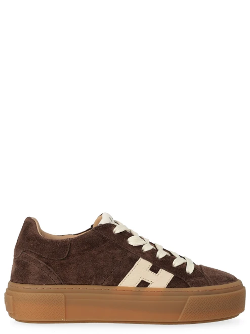 Sneaker Hogan Crosswind in camoscio marrone