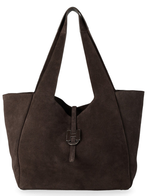 Borsa Hogan Trend in camoscio marrone