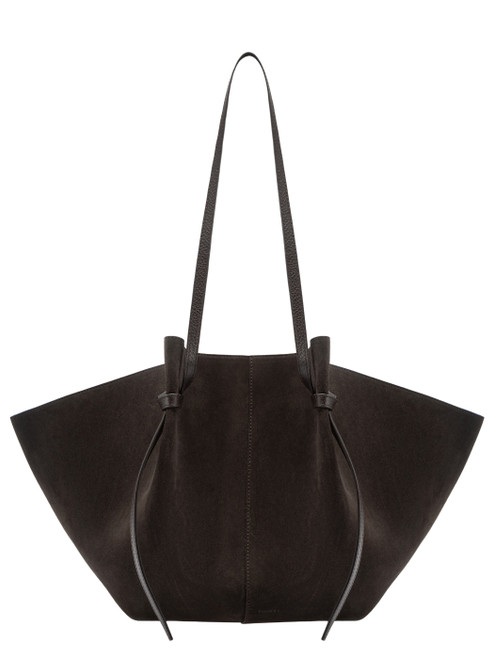 Borsa Yuzefi Mochi Large in suede marrone Ganache