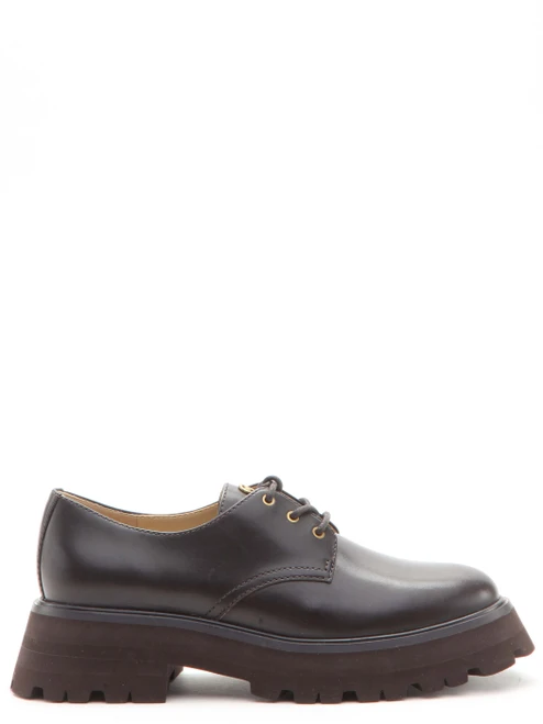 Scarpe Oxford Michael Kors Loden in pelle cioccolato