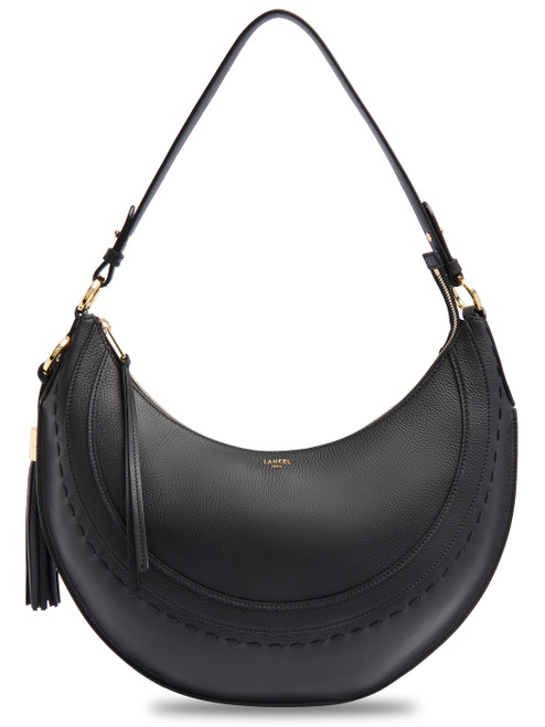 Borsa Lancel Hoboheme Medium in pelle nera