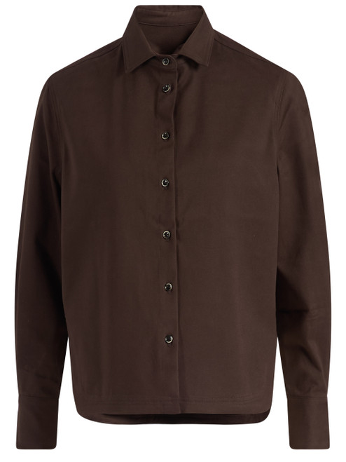 Camicia Nine In The Morning Tristan in cotone marrone