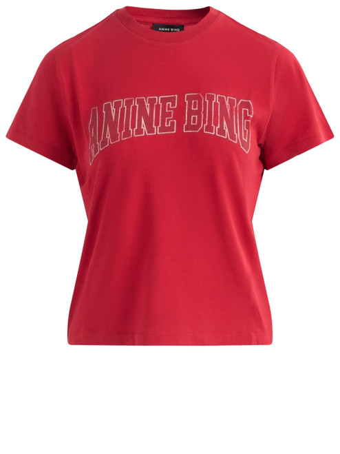 T-Shirt Anine Bing Shelley in cotone rossa