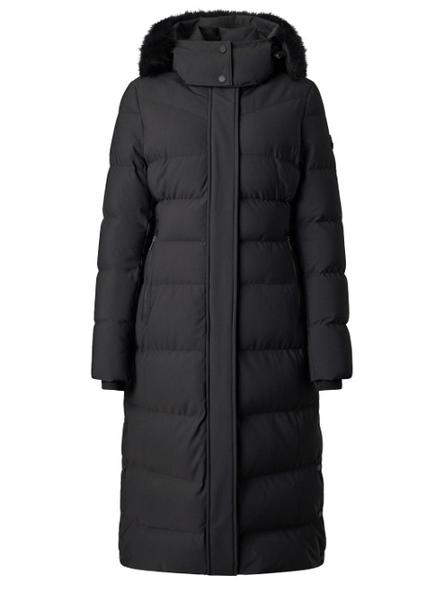 Parka Moose Knuckles Jocada Long Down Parka in nylon nero