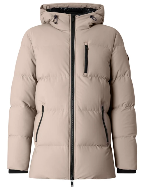 Piumino Moose Knuckles Soho 3Q Down Jacket in nylon beige
