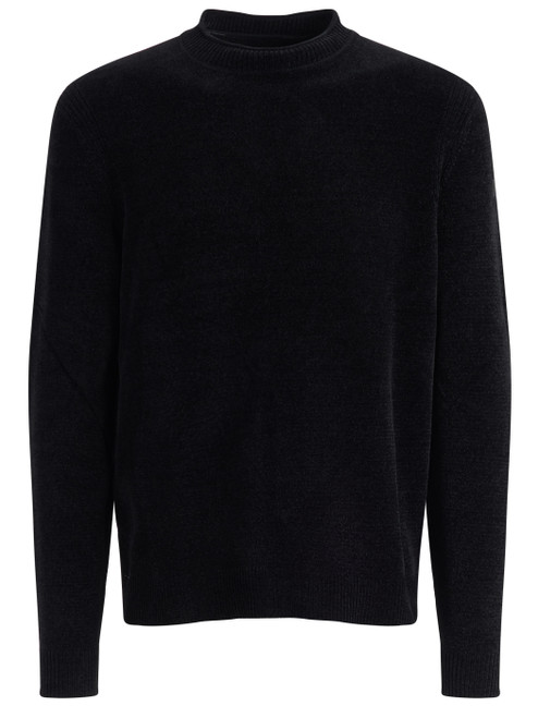 Maglione RRD Velvet Round Knit in ciniglia nera