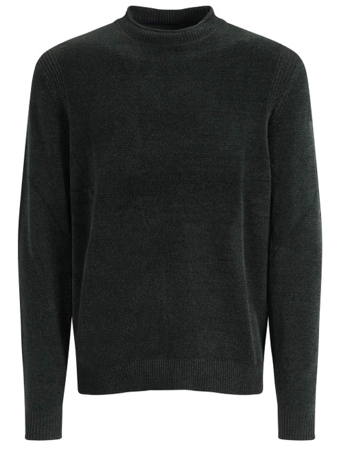 Maglione RRD Velvet Round Knit in ciniglia verde