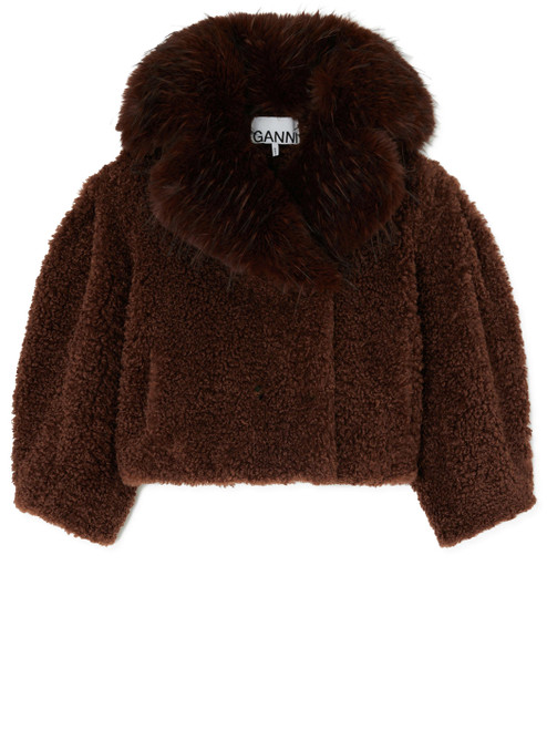 ALTERNATIVE SHEARLING JACKET A1130028-ZXG-CHOCOBR