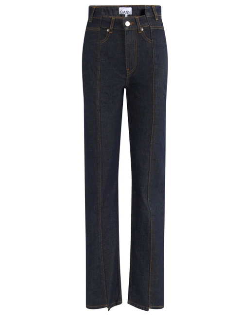 slub denim fold jeans 1