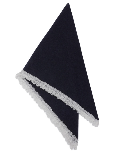 wool lace triangular scarf 1