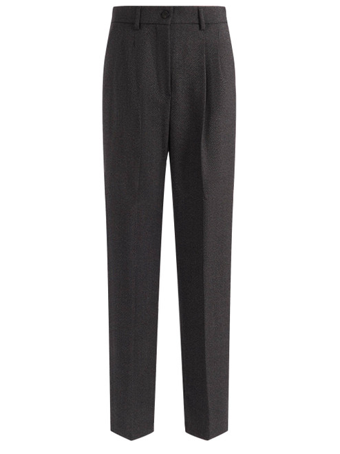 Pantaloni Weekend Max Mara Wkistadio in lana grigio medio