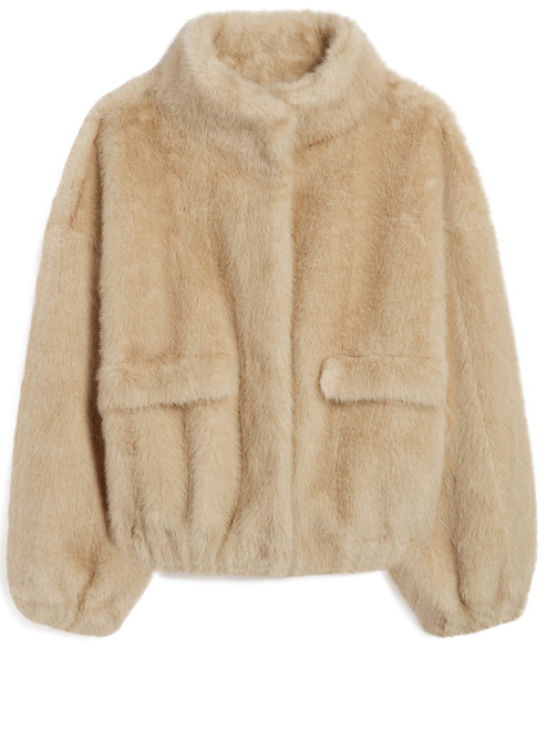 iris shaved mink bomber 1